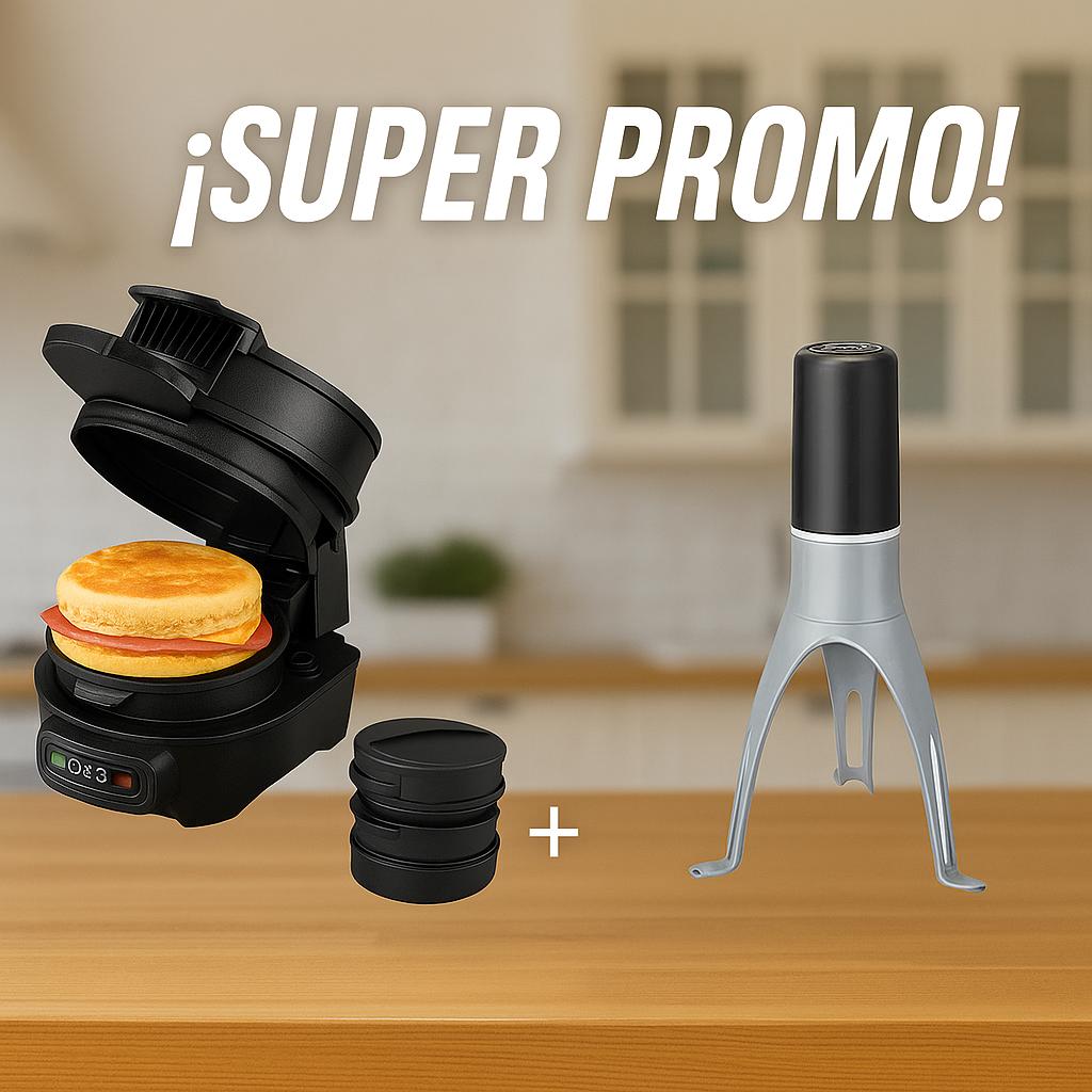 Miniatura 2 de COMBO maquina hamburguesas+mezclador